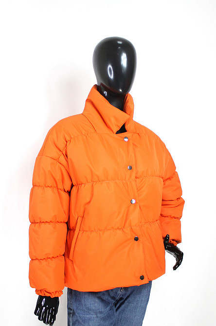 Жіноча куртка Демісезонна Жовтогарячий 50 Харків - фото 4