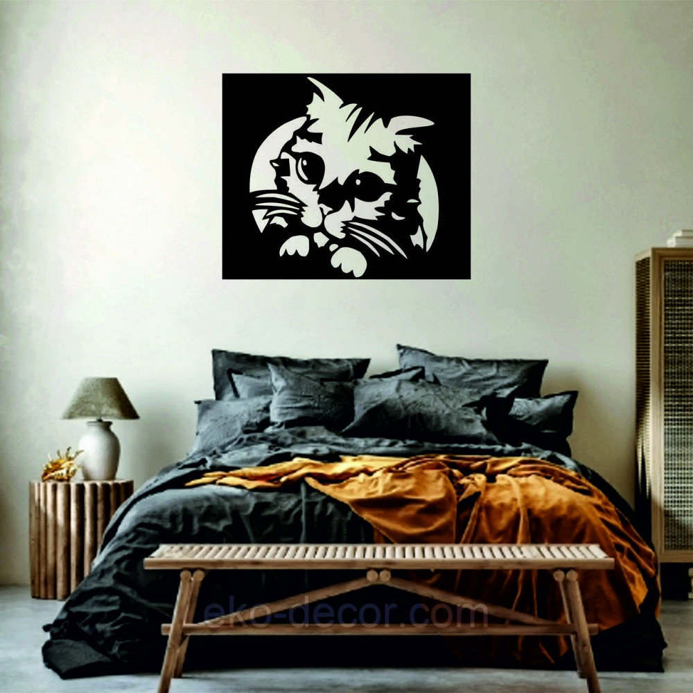 Декоративное настенное Панно «Кот», Декор на стену Киев - изображение 7