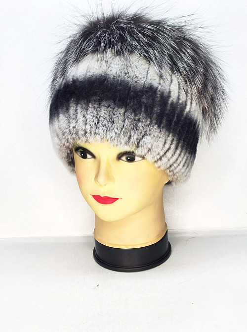 Меховая шапка женская кубанка Софи Шиншиловый Харьков - изображение 2