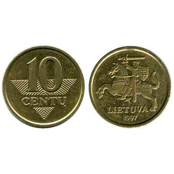 Монета 10 Центов Литва (1997 ) (АА) Полтава