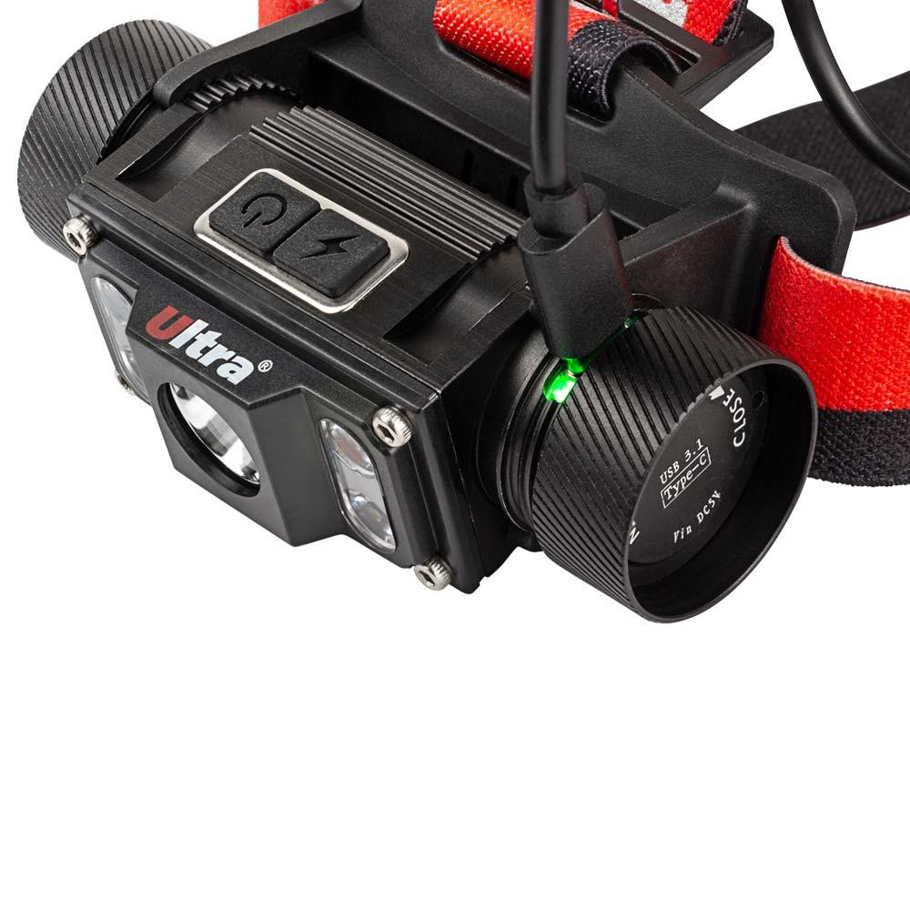 LED фонарь налобный аккумуляторный 1000Лм Li-ion 21700 4000мАч ULTRA (5390032) Киев - изображение 7