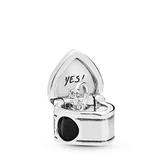 Срібна намистина Пандора "Yes!" 798072CZ MasterSem Київ