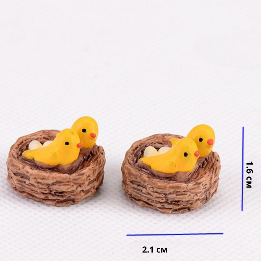 Пасхальный декор Цыплята в гнезде. Фигурка гнездо с цыплятами Одесса - изображение 7