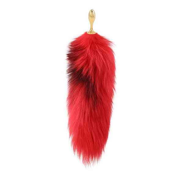 Анальна пробка з хвостом лисиці LOCKINK SEVANDA Red Vixen Set with Pear-shape Plug Sex Aura Київ