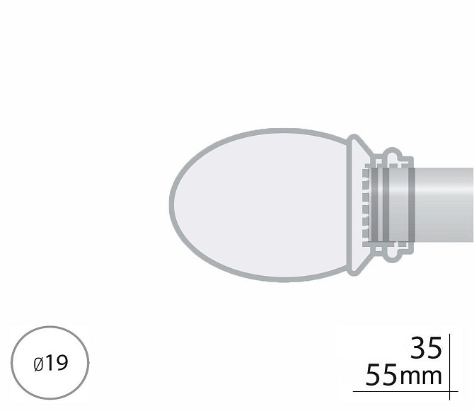 Закінчення для карнизу Orvit БЕЛУНО 19 мм АНТИК Львів - фото 2