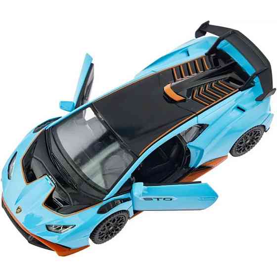 Дитяча автомодель "Lamborghini Huracan STO" Rastar 64300 блакитний, масштаб 1:32 Вінниця