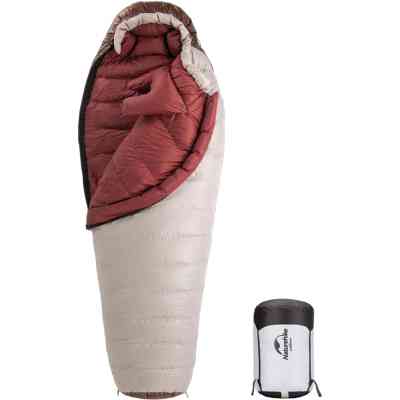 Спальний мішок Naturehike Snowbird NH20YD001 натуральний пух L Brown 560 g (6927595761298) Вінниця