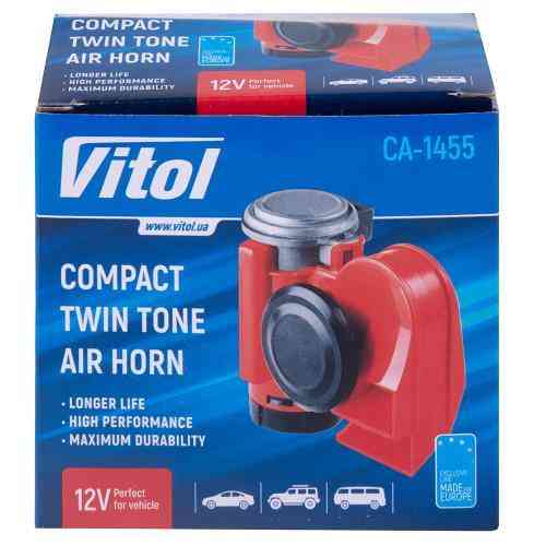 Пневматический сигнал CA-1455 VITOL 12V красный Харьков