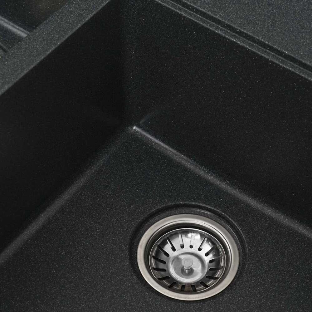 VALESO Гранітна мийка для кухні VALESO HARMONY 7850 матова Антрацит Киев - изображение 2