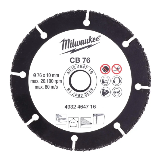 Диск абразивный сегментированный Milwaukee CB 76 : 76 мм для M12 FCOT (4932464716) Киев