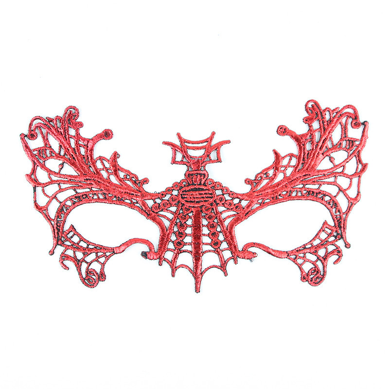 Маска маскарадная венецианская 22 на 11 см красный Киев - изображение 1