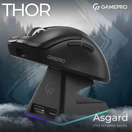Миша бездротова GamePro Asgard Thor Black (GM023B) ( Чорний ) Харьков