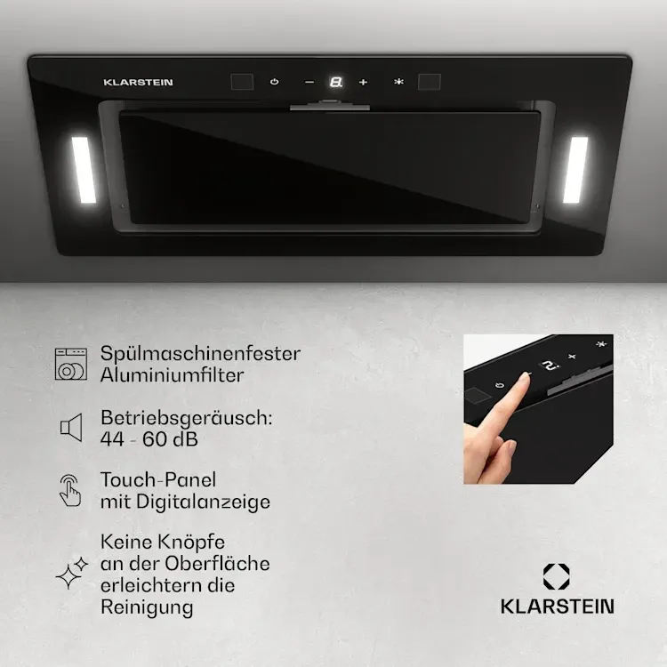 Б/У Вбудована острівна витяжка Klarstein Hektor Eco 72см з Німеччини Дніпро - фото 7