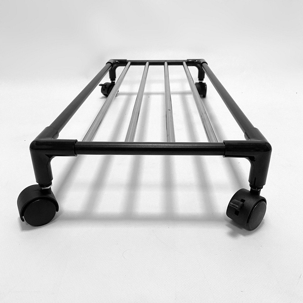 Подвійна підставка під 2 сулії з водою на колесах Bibi Duet, металева, чорна. Під бутільовану воду є Бориспіль - фото 7