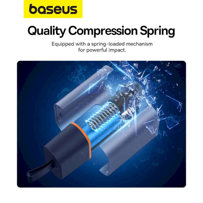Автомобильный спасательный молоток Baseus SharpTool Series Emergency Hammer Pro C10934401111-00 (Черный) Николаев - изображение 8