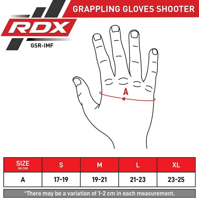 Перчатки для ММА (Греплинговые перчатки) RDX одобрены IMMAF M Red (капа в комплекте) Киев - изображение 6