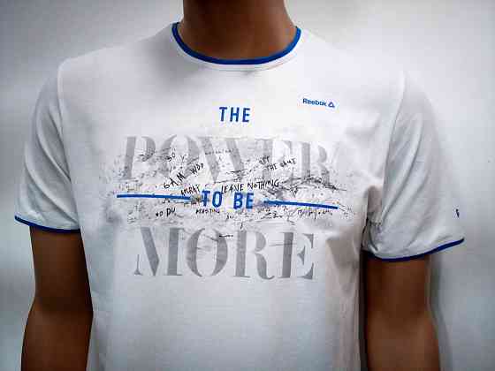 Мужская батальная трикотажная футболка Reebok Киев