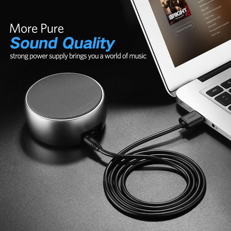 Кабель Ugreen USB 2.0 DC 3.5x1.35mm US277(10376) (Чорний, 1м) Николаев - изображение 7