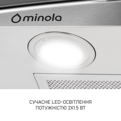 Вытяжка кухонная Minola MTG 6642 I LED Винница - изображение 12