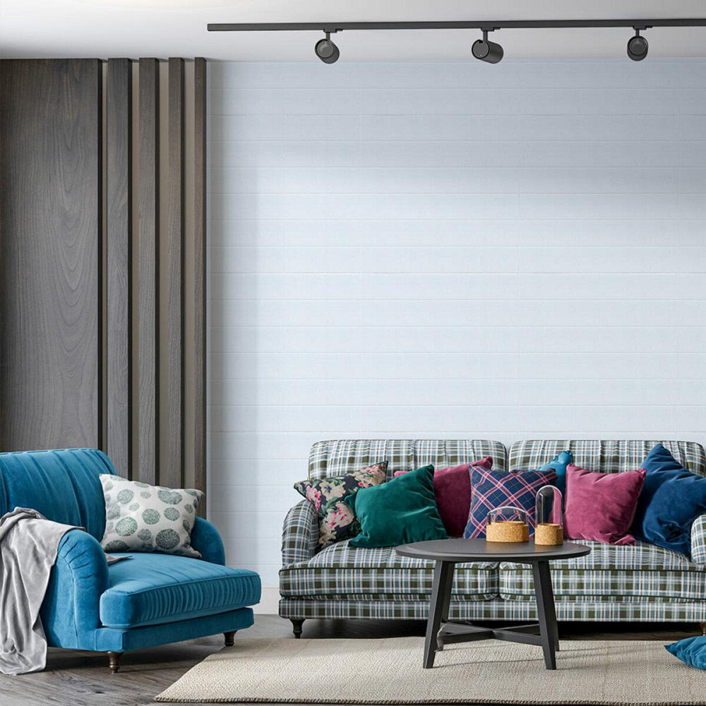 Панель стінова 3D 700х700х4мм Біла вагонка SW-00001964 Київ - фото 5