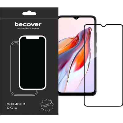 Стекло защитное BeCover Tecno Spark 10C (KI5k) Black (709747) Винница