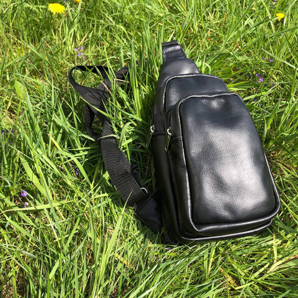 Сумка слинг для мужчин, Сумка кросс-боди гладкая, Сумка кобура наплечная Мужская плечевая слинг QY-27 Львов - изображение 12