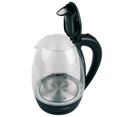 Електрочайник 1,7л 2000W скло (диск) чорний MR-061-BLACK Maestro Житомир