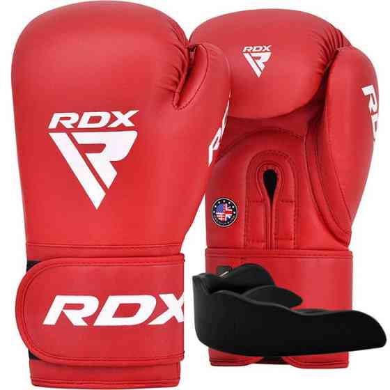 Боксерські рукавиці RDX AS2 RED-12 унцій (капа в комплекті) Кам'янське