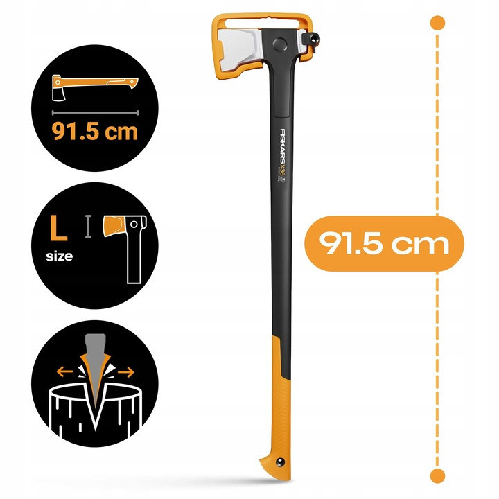 Сокира - колун з чохлом Fiskars "X-Series X36 L Splitting" (1069109) Сталь Нововолинськ - фото 7