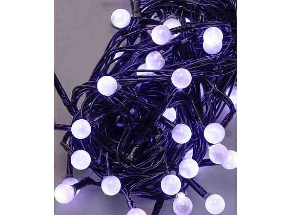 Електрогірлянда ЖЕМЧУГ 50 LED, 5м перехідник, білий 1271-03 ТМ КИТАЙ Київ