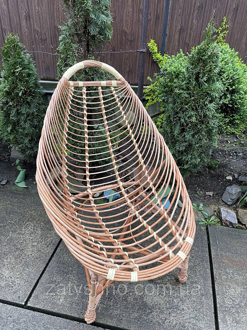 Крісло відпочинкове плетене з лози Київ - фото 8