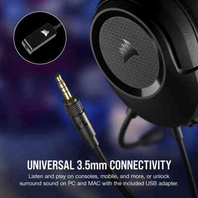Наушники Corsair HS35 Surround v2 Multiplatform Gaming Carbon (CA-9011386-EU) Винница
