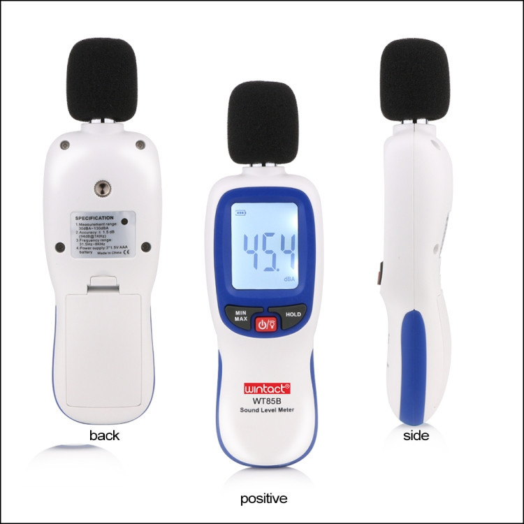 Вимірювач шуму (шумомер) Bluetooth 30-130 дБ WINTACT WT85B Одеса - фото 3
