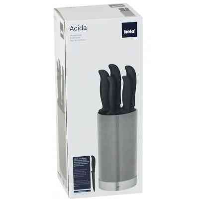 Набор ножей Kela Acida с подставкой 6 предметов Grey (11288) Винница