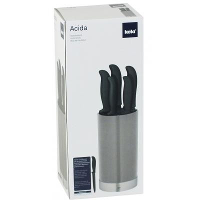 Набор ножей Kela Acida с подставкой 6 предметов Grey (11288) Винница - изображение 6
