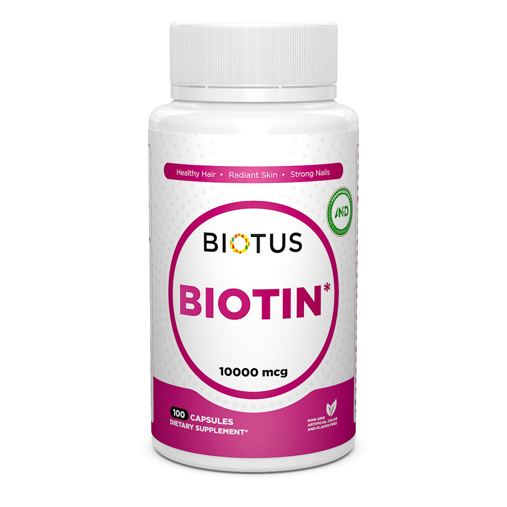 Биотин (Biotin) 10000 мкг 100 капсул Київ - фото 1