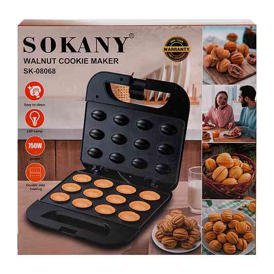 Електрична горіхниця Sokany 750 Вт з антипригарним покриттям Київ