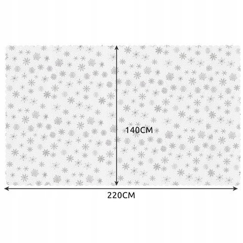 Різдвяна скатертина з сніжинками для столу 220x140 см Ruhhy (22791) Нововолинськ - фото 9