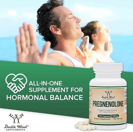 Прегненолон Double Wood Pregnenolone 100 mg, 120 caps Луцьк