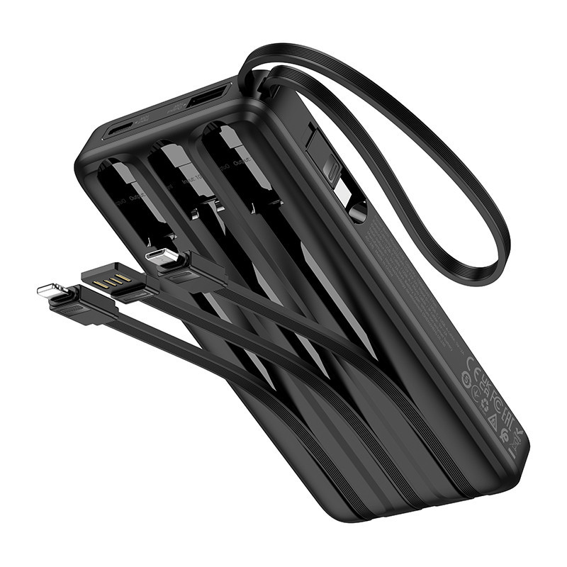Павербанк 10000 mAh HOCO J146 черный power bank повербанк Одесса - изображение 4