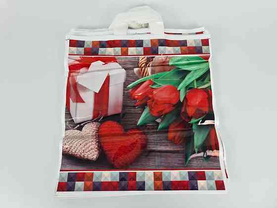 Пакет 40*42 петлевая ручка Тюльпан Сердце Комсерв (25 шт) Харьков