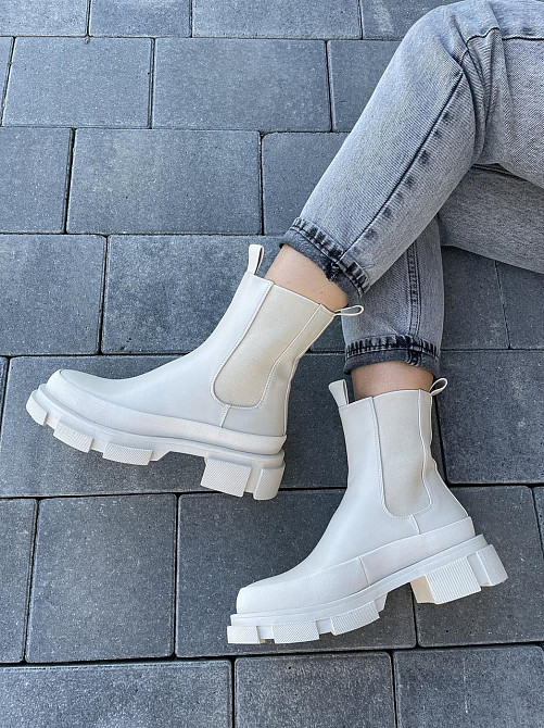 Черевики жіночі TEE бежеві еко-шкіра висота 17см ( -3) Коломыя - изображение 10