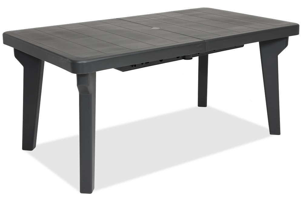 Стіл для саду пластиковий розсувний BICA Bergen, графіт Київ - фото 2