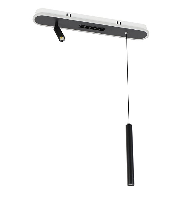 Підвісний світильник ЛЕД VALESO 3000K-6500K Пульт: 2.4G With Dimming G 2557/600 BK 72W Коломия - фото 2