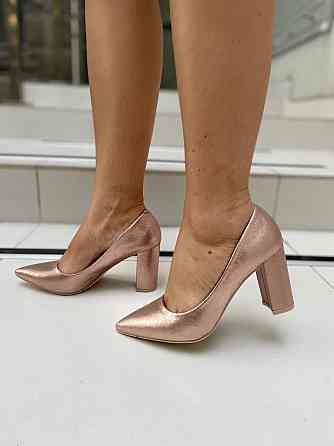 Comer Туфлі жіночі COMER шампань еко-шкіра каблук 8см 39р (3224) Коломия