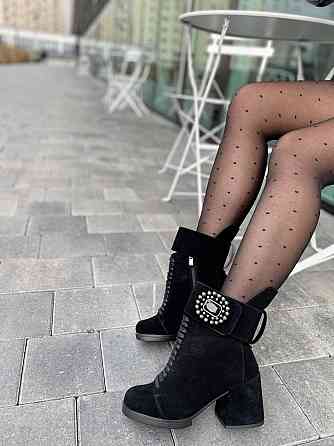 Crisma Черевики жіночі CRISMA 2907 чорні (весна-осінь, замша натуральна) (2973) 36-39 38 Коломия