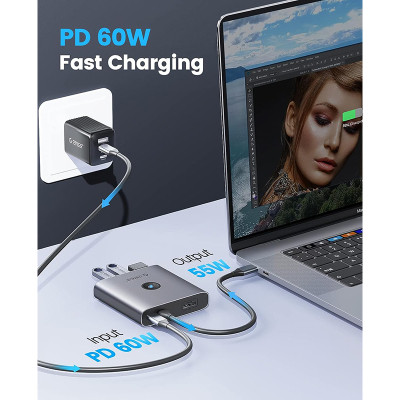 Концентратор Orico USB-C to 5-in-1 Docking Station 5Gbps (CA914227) Винница - изображение 3