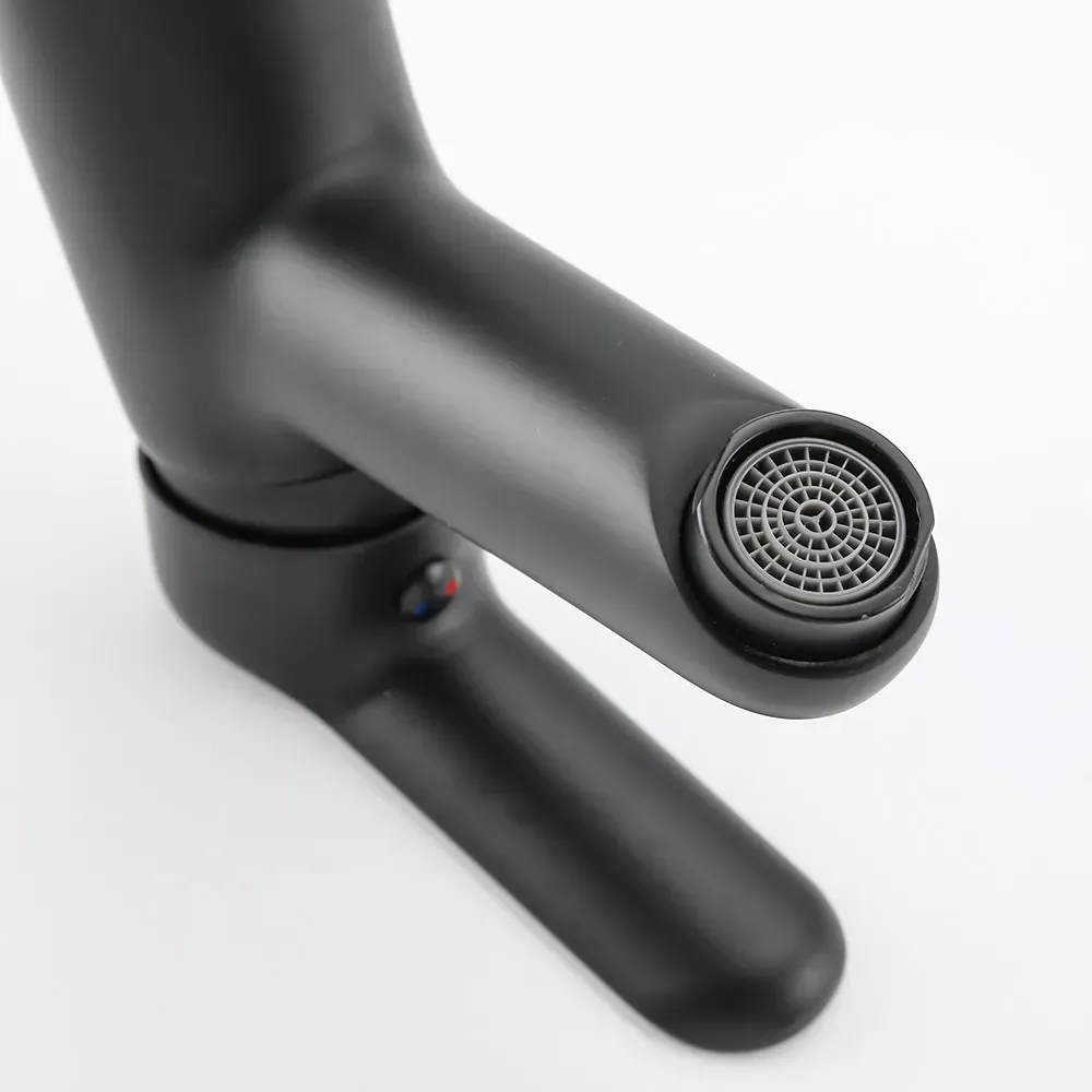 Змішувач для умивальника Frap F1017-6 чорний Київ - фото 4