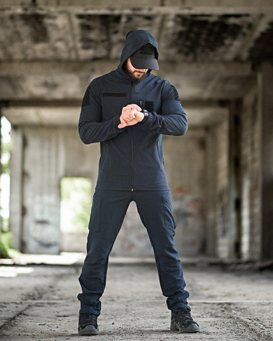 Еластичний тактичний костюм agony синій дснс НП4889 Одеса - фото 1