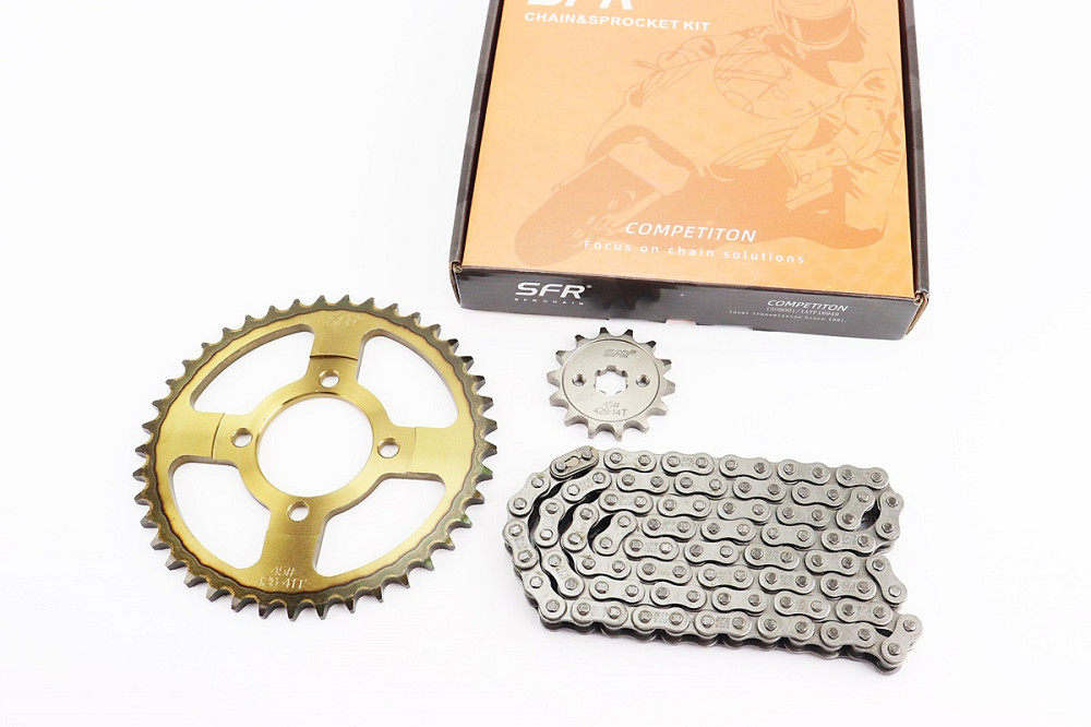 Зірки, ланцюг к-кт JH - 428H-98L+41T+14T (у коробці) "гартована" Киев - изображение 1